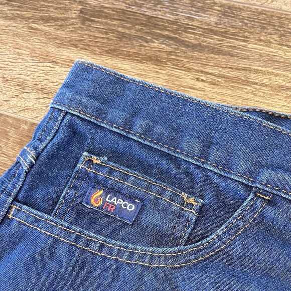 Lot Of 3 Lapco Flame Resistant Jeans 48x34 Blue Work Utility Gorpcore  FR NWT - Picture 6 of 8
